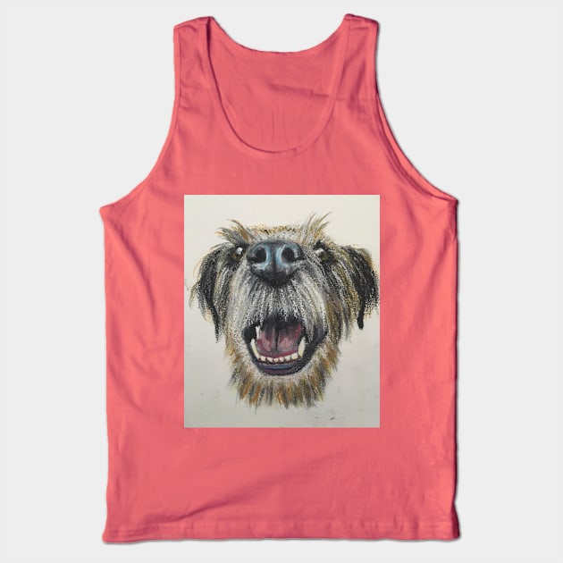 Border Terrier close up Tank Top by Merlinsmates